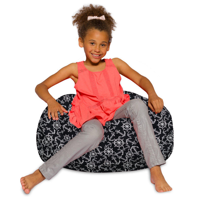 Fauteuil à billes pour enfants, adolescents et adultes - Rempli de perles souples, comprend une housse amovible et lavable à la machine - Plusieurs couleurs, tailles et tissus, y compris nylon doux et toile avec motifs