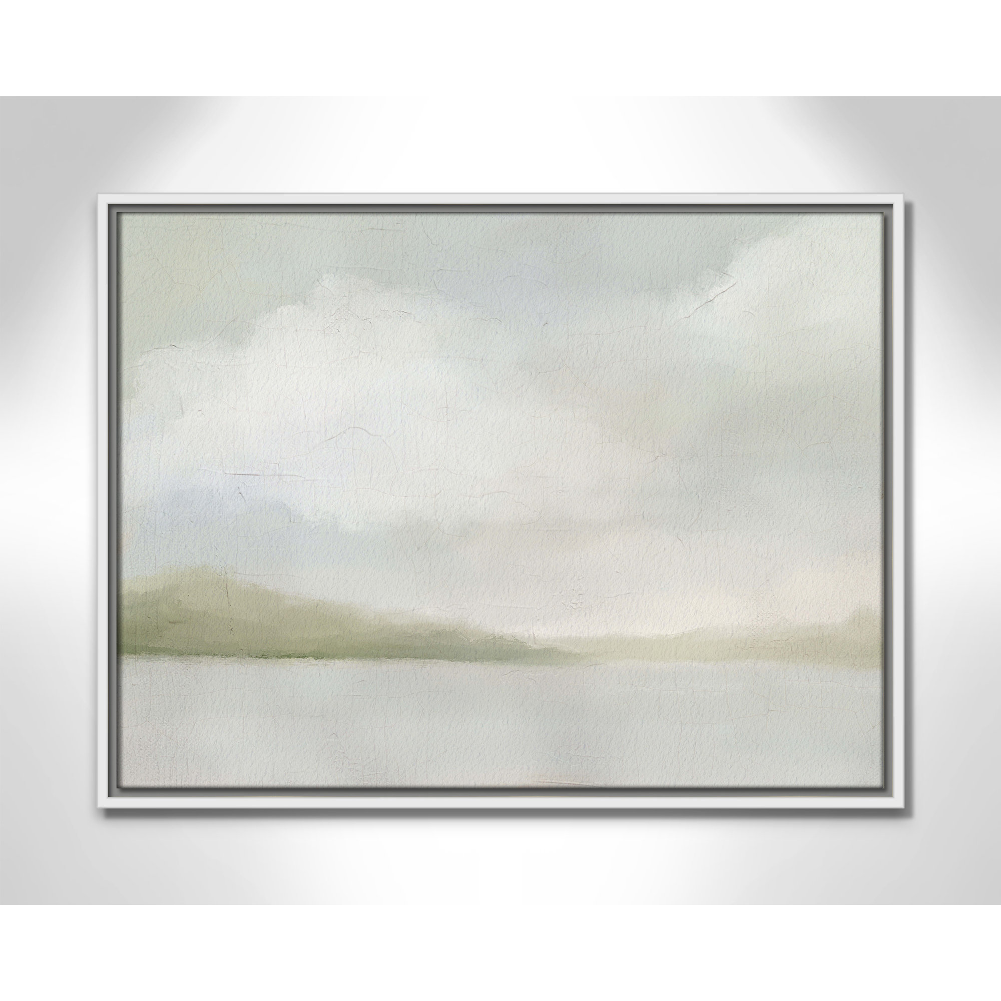 A Tranquil Morning, White, 19.5" H x 25.5" W