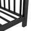 Lit plateforme simple en métal, noir-2023526244
