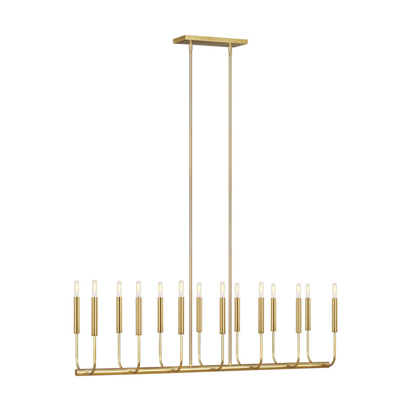 Brianna 14 - Light Pendant, Burnished Brass