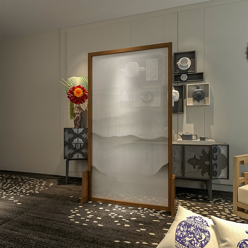 Kiranjeet, H 70,87 po x l 31,5 po x P 1,57 po, Blanc / gris / cannelle