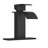 Matt Black Bathroom Faucet 6" - Single Handle, Stainless Steel 304, Deck-Mounted, Cartridge Valve, For Homes-121612896