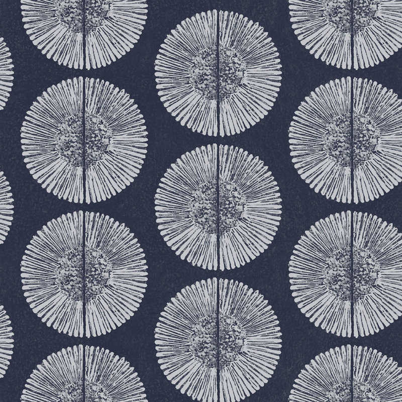 Riviera 10m x 53cm Paste the Wall Wallpaper Roll, Navy/White