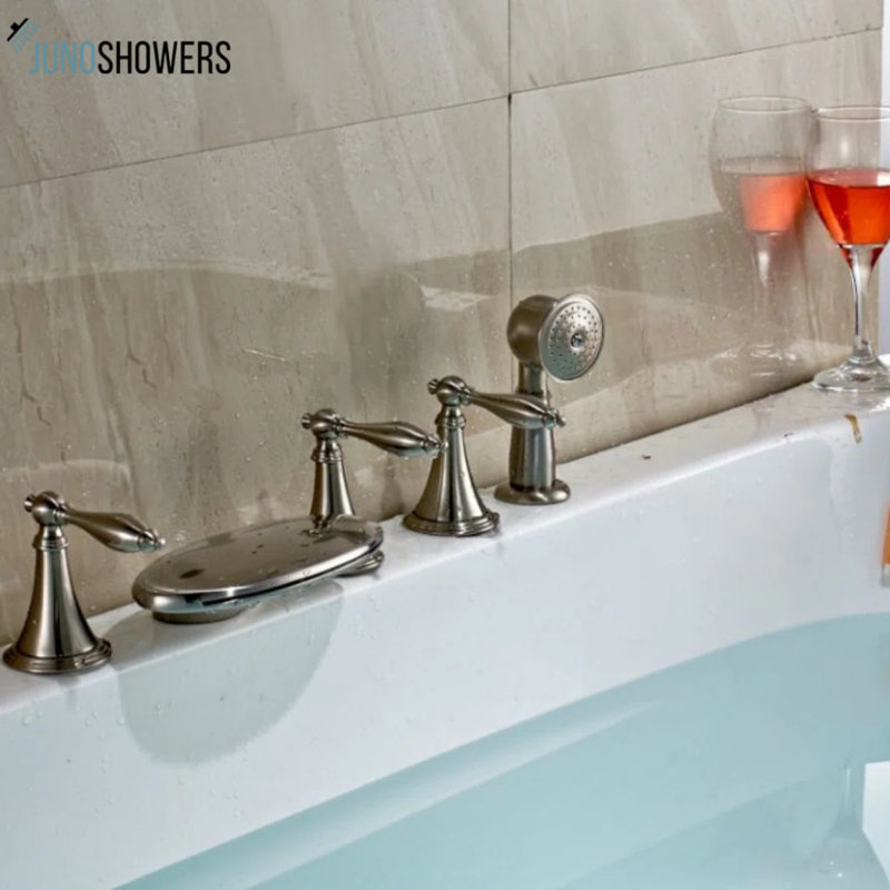Robinet de baignoire cascade avec douche à main Juno