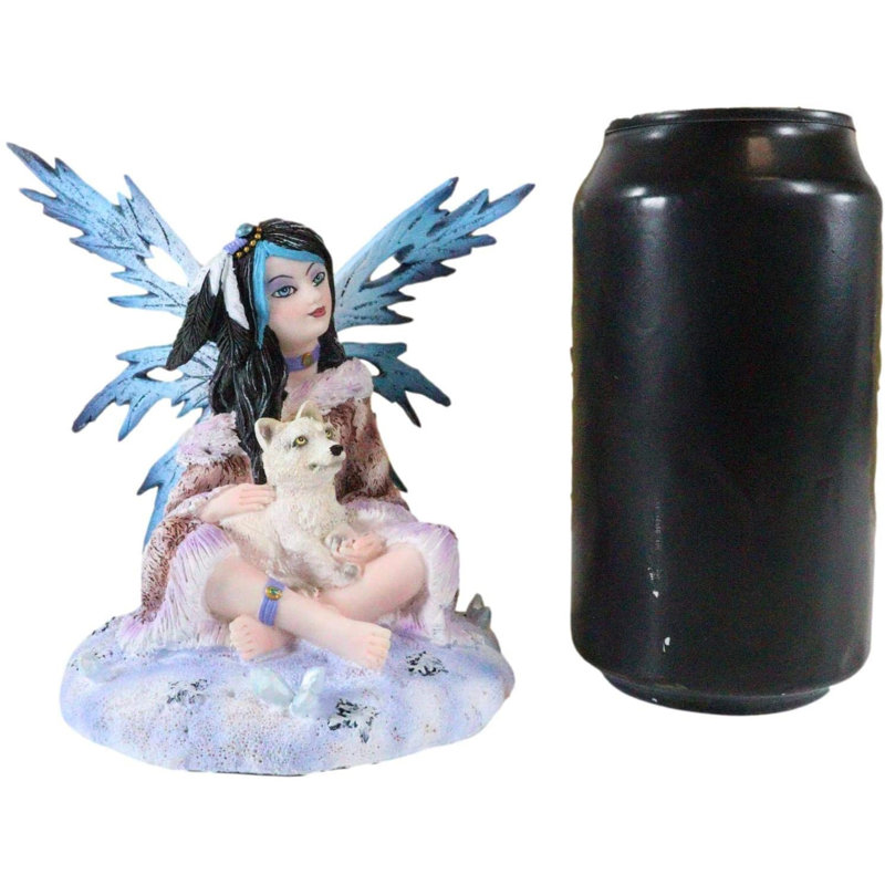 Figurine joli petit esquimau fée d'hiver