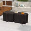 Table d'appoint casse-tête, table modulaire à bord concave MGO