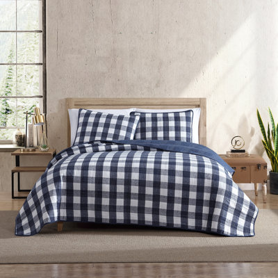 Ensemble de courtepointe réversible 100% coton Cooper