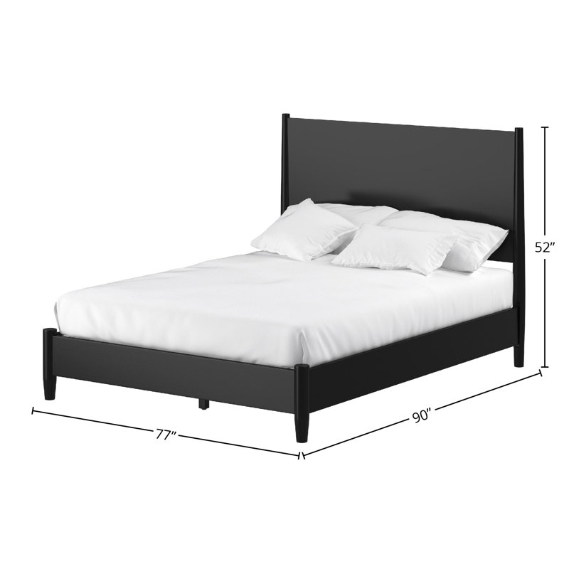 Williams Panel Bed, California King, Black