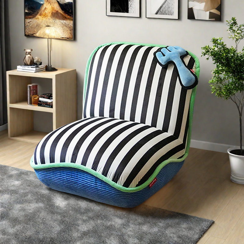 Fauteuil inclinable rotatif flexible, Noir / blanc