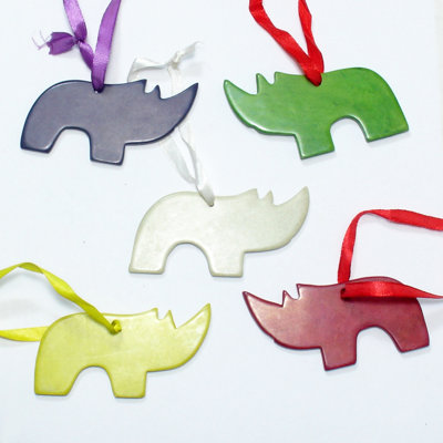 3'' Handmade Stone Animals Hanging Figurine Ornament