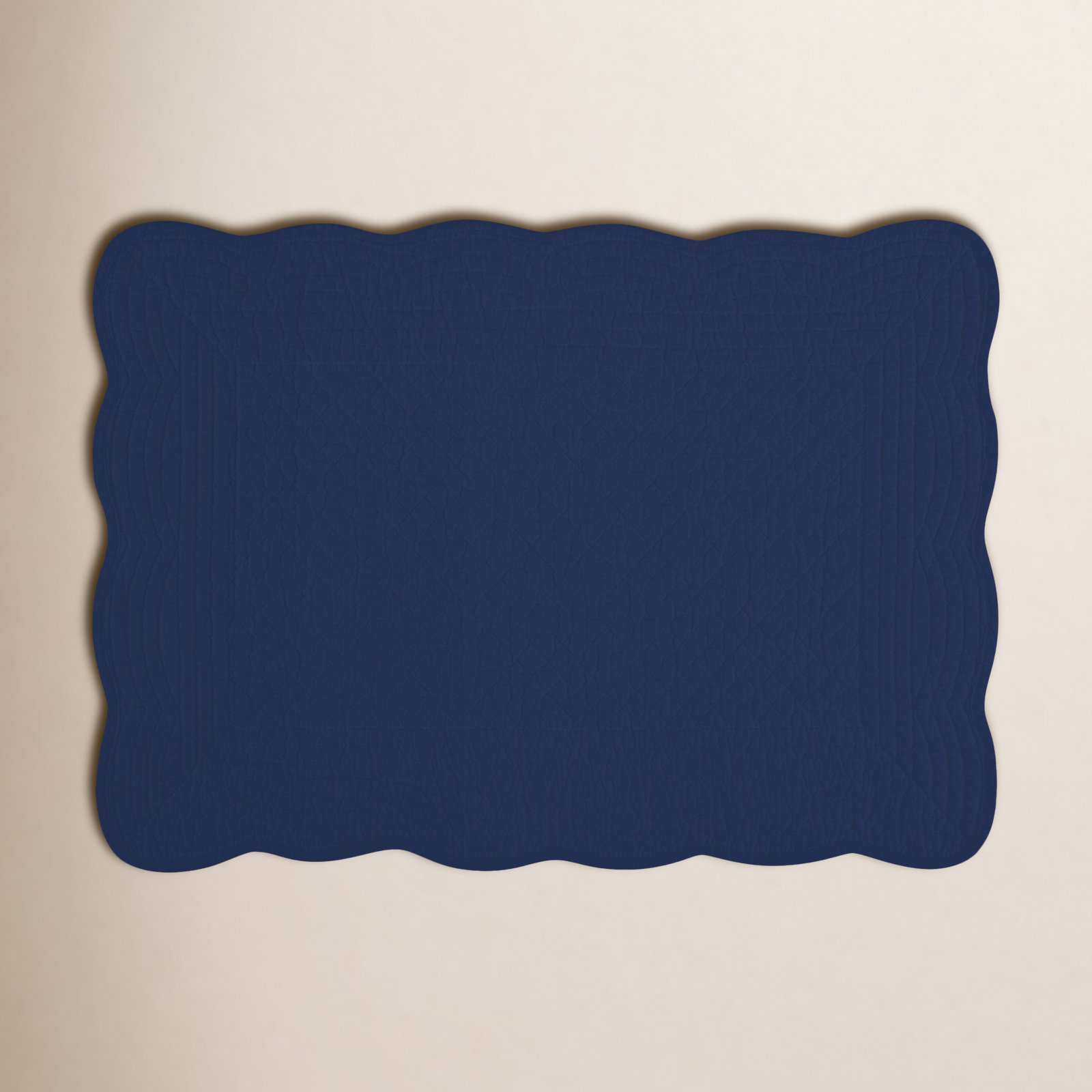 Grover Reversible Cotton Placemat, Navy