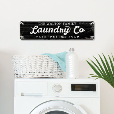 Laundry Co. Personalized Steel Sign