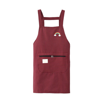 Cuisine Cuisine Coton et lin Résistants aux taches Bretelles Tablier respirant Antiséchage et résistants aux taches Tablier de maison Fermeture à glissière grande poche
