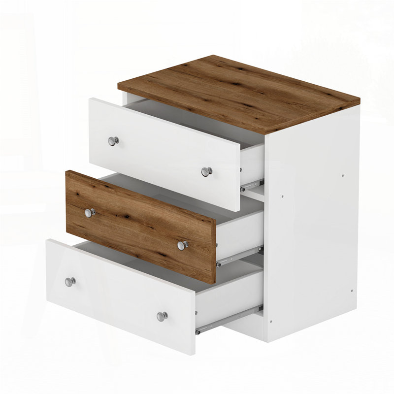 Table d'appoint en bois avec rangement