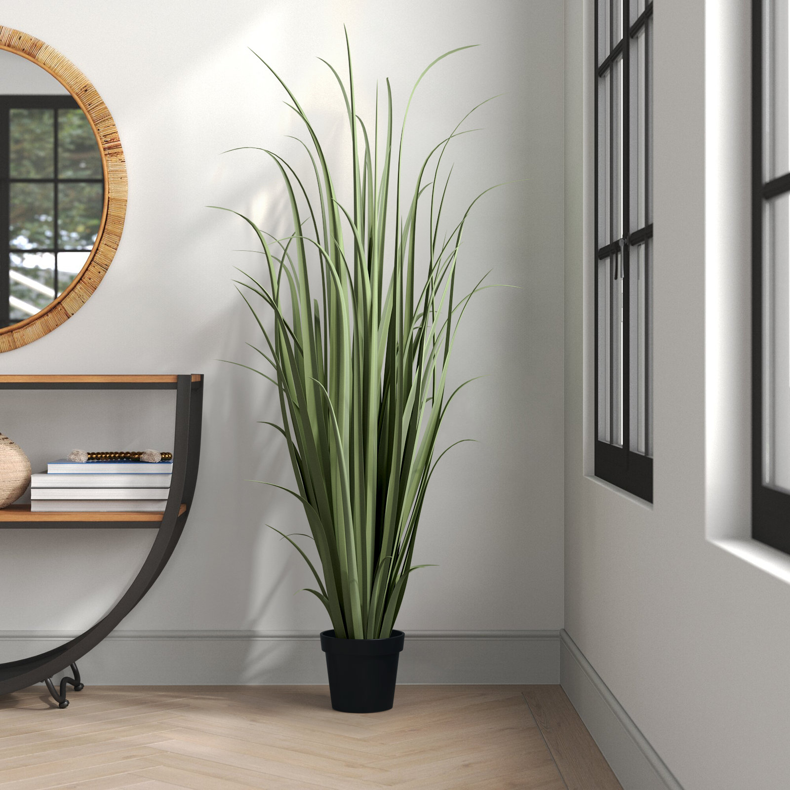 72'' Faux Onion Grass Plant in Pot
