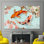 Toile imprimée: Élégant art mural japonais Koi Fish Zen, 1P BlackFramedCanves