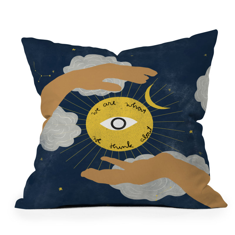 Coussin décoratif intérieur / extérieur en polyester , 26 po x 26 po