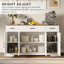 55 Inch Buffet Cabinet With Drawers,