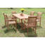 Fresno Outdoor 7 - Piece Teak Dining Set