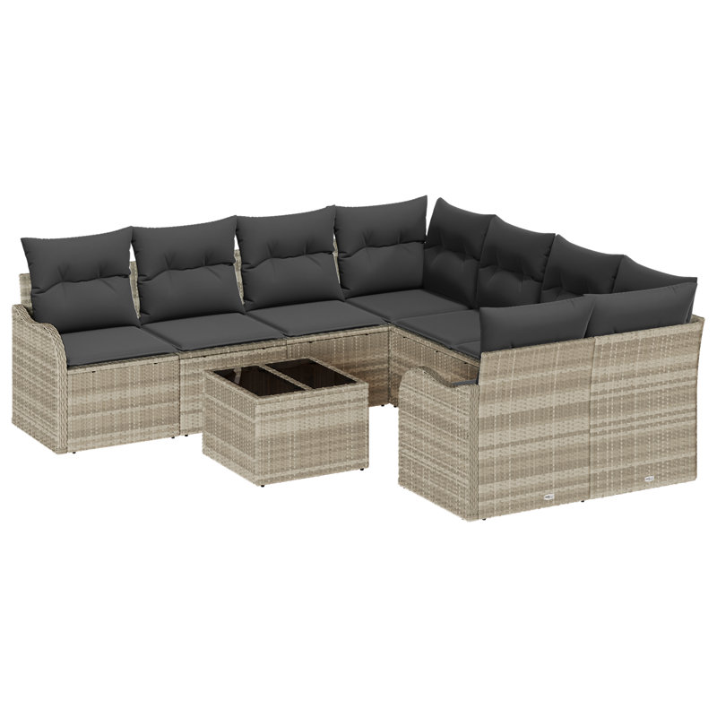 234cm Wide Patio Sofa with Cushions