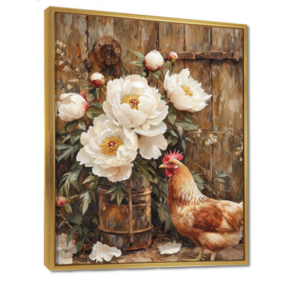 «Ecker Farm Pe pivons At The Chicken», art mural