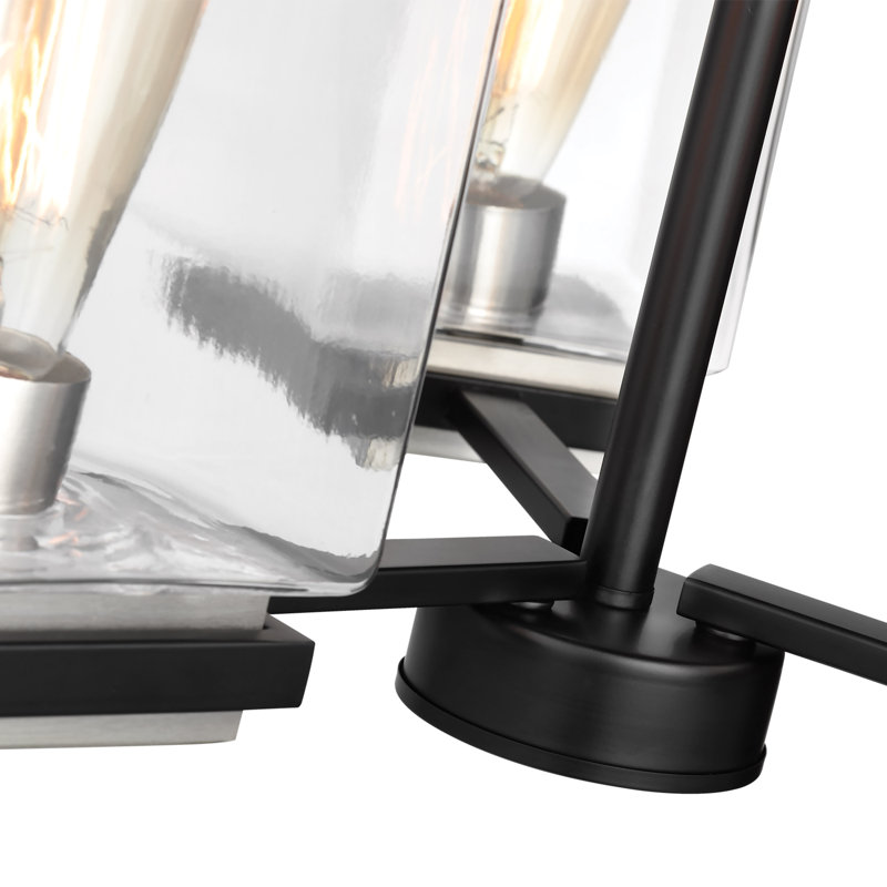 Dubberly 3 - Light Dimmable Sputnik Modern Linear Chandelier