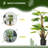 135cm Faux Palm Tree in Pot