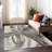 Machine Washable Indoor/Outdoor Lockway ACN2421 Abstract Rug-865872303