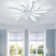 Jackeline Modern Unique V-Shaped 5-Light Ceiling Flush Light