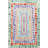Light-Toned Multi-Colored Mixed Shape Patterned Modern Decorative Rug-154034872