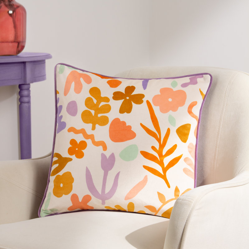 Amelie Doodles Abstract Square Cushion