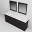 84 po L x P 22 po. Meuble-lavabo double avec comptoir en marbre et 34 miroirs - Vaste tiroir d'armoire Designs fonctionnels robustes et tiroirs d'armoires de rangement abondants-1162549170-1162549168
