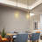 2 - Light Gold Kitchen Island Pendant