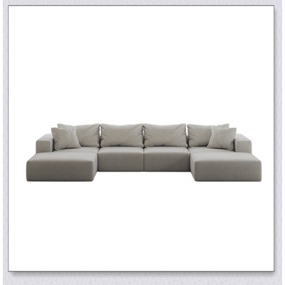 Canapé modulaire surdimensionné confortable pour le salon et la chambre à coucher, élégant et polyvalent, parfait pour se détendre et recevoir.