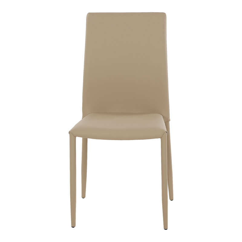 Nell Upholstered Stacking Dining Chair, Light Grey