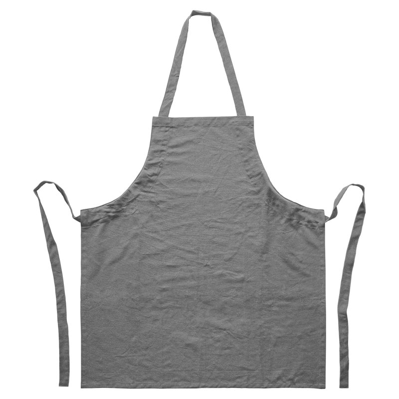 Solid Colour Bib Apron, 1, Grey