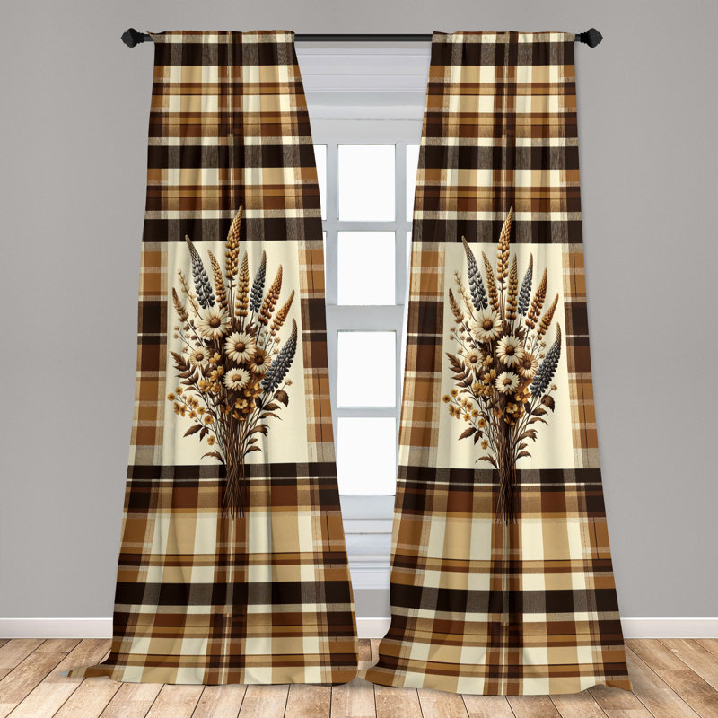 Blue Brushed Microfiber Room-Darkening Curtain Set, 84" Length
