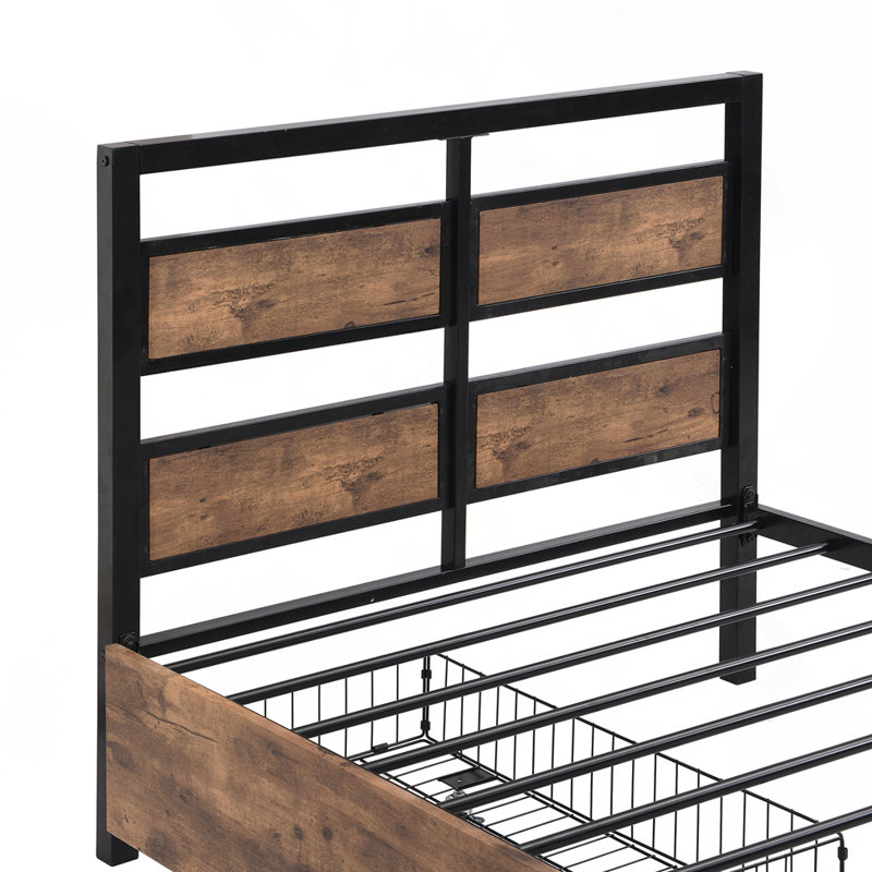 Twin Size Metal Platform Bed