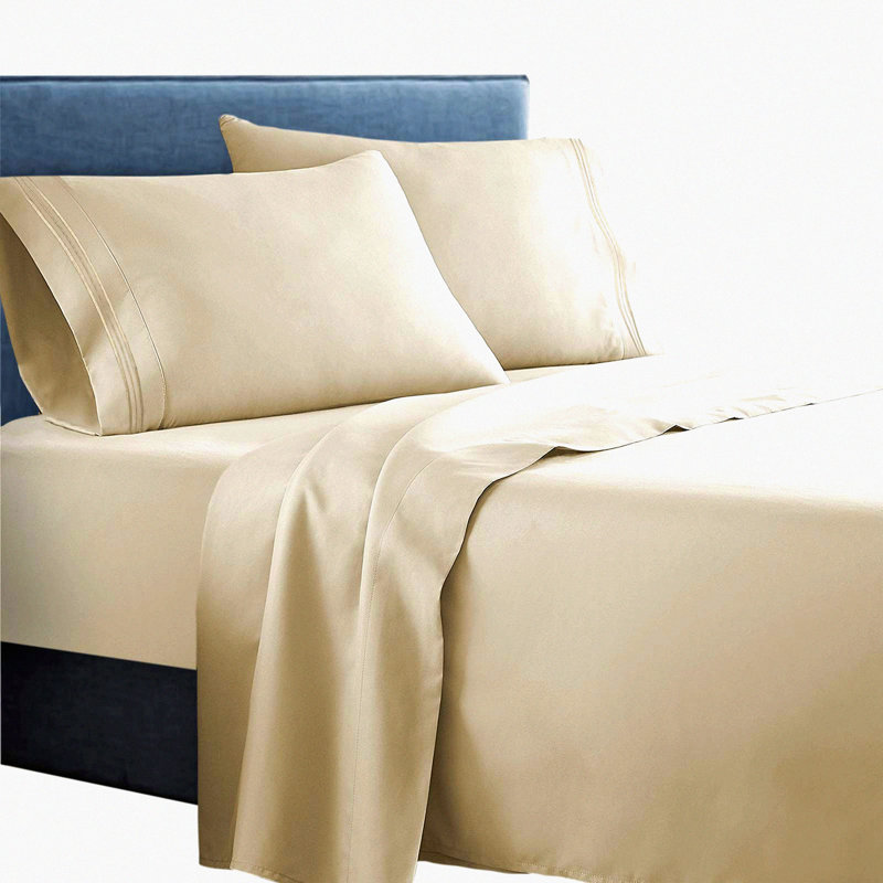 RusticLux Bedding Set - 3-Piece Microfiber Sheets, Deep Pockets Fitted Sheet, Hypoallergenic & Breathable, Luxury Softness