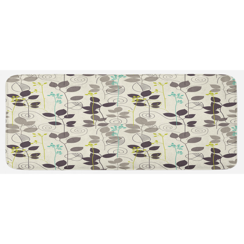 Tapis de cuisine Doodle Leaves Earthen