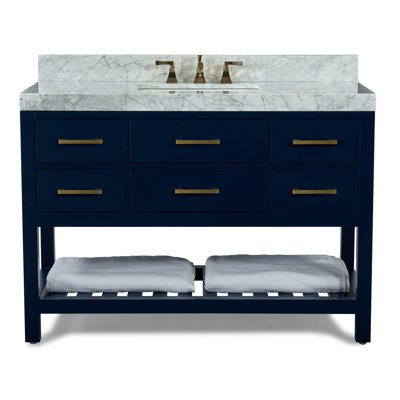 Carrie 48" Carrara Marble Single Bathroom Vanity