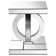 Breena 3-Piece Mirrored Coffee And End Table Set Silver