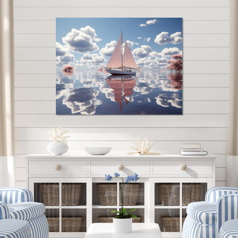 Ambyr sur toile, H 16 po x l 32 po x P 1 po, Toile tendue