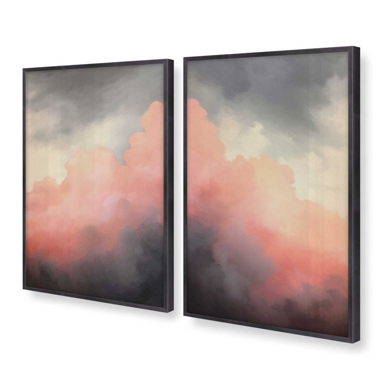 "Rosy Twilight" par Golden Glow Interiors 2 - Pièces sur papier, Zinc patiné, H 25,25 po x l 19,25 po