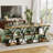 39" Farmhouse Console Table, 4-Tier Storage, Semi-Circle Metal Frame-1354171541