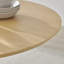 Hadlow Veneer & Metal Round Dining Table With Arvey Oak Veneer Chairs - Modern Statement Design-1391058141-1391058140