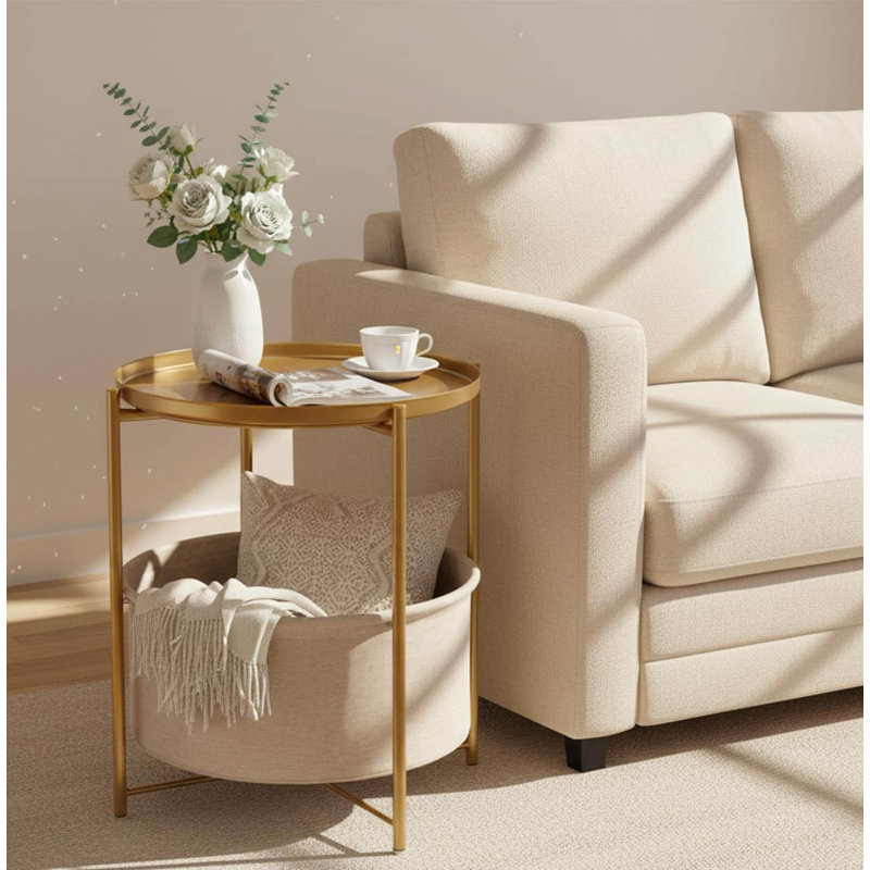 End Table, Gold