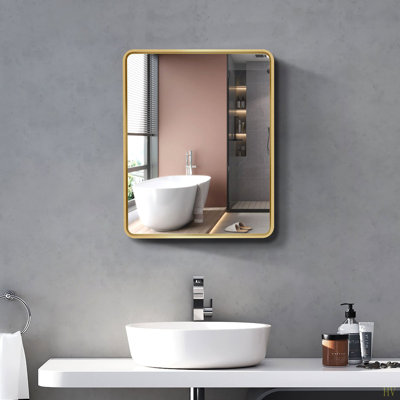 Armoire à pharmacie murale ou encastrable 20 po x 28 po avec miroir