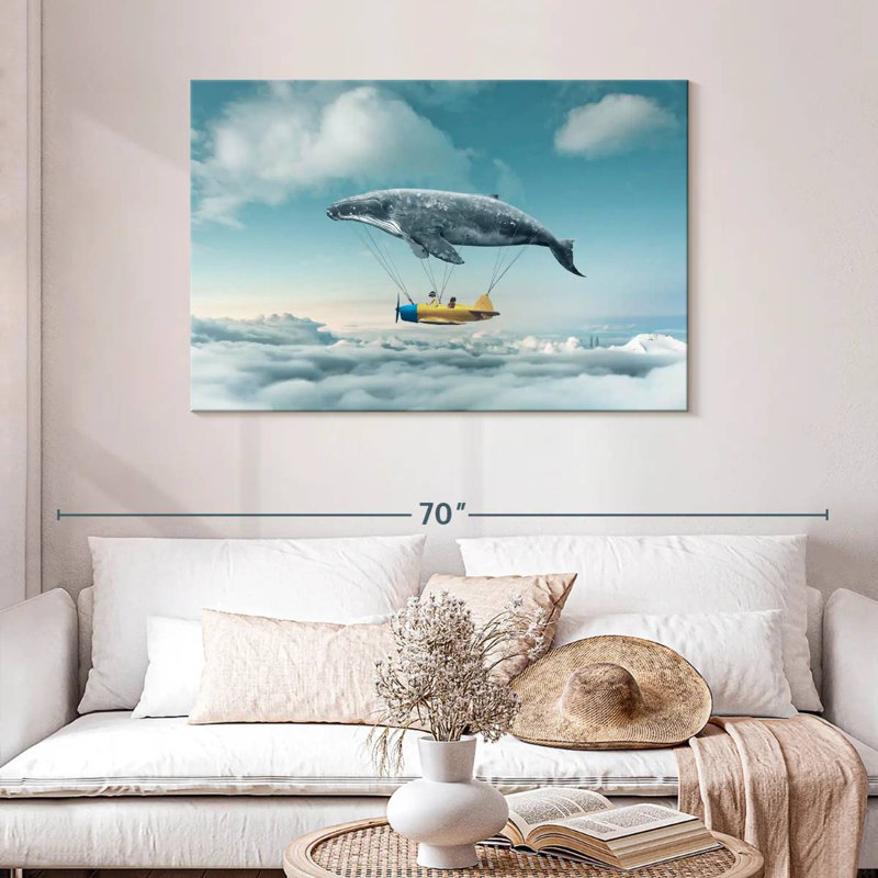Kelan Whale Airplane, 30" H x 45" W