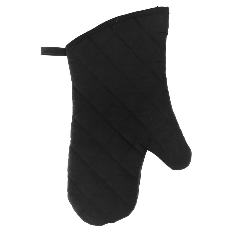 Ensemble de mitaines de four 4 pièces, Noir